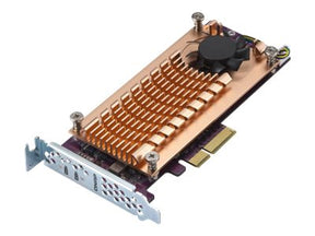 QNAP QM2-2P-244A - Controlador de memória - PCIe - baixo perfil - PCIe 2.0 x4 - para QNAP TS-1232, 1277, 253, 453, 473, 677, 832, 853, 877, 977, TVS-2472, 473, 673, 872, 873 (QM2-2P-244A)