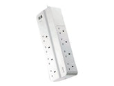 APC SurgeArrest Essential - Surge Protector - AC 230 V - Output Connectors: 8 - UK - White (PM8-UK)