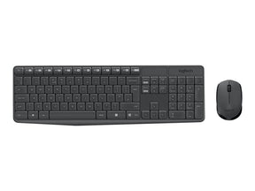 Logitech MK235 - Conjunto de teclado e rato - sem fios - 2.4 GHz - Pan-Nórdico