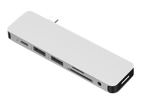 Concentrador 7 en 1 HyperDrive Solo - Estación de acoplamiento - USB-C - HDMI (GN21D-SILVER)