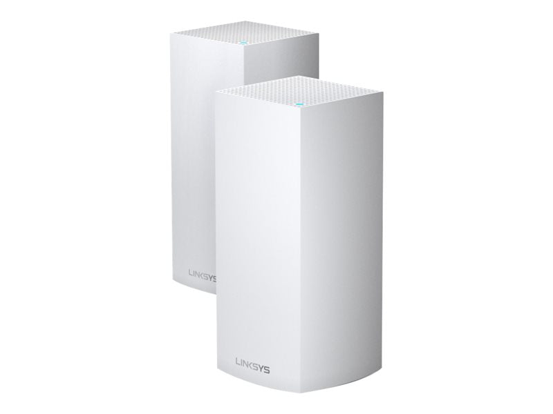 Linksys VELOP Whole Home Mesh Wi-Fi System MX8400 - Wireless Router - 3-Port Switch - GigE - 802.11a/b/g/n/ac/ax - Tri-Band (Pack of 2) (MX8400-EU)