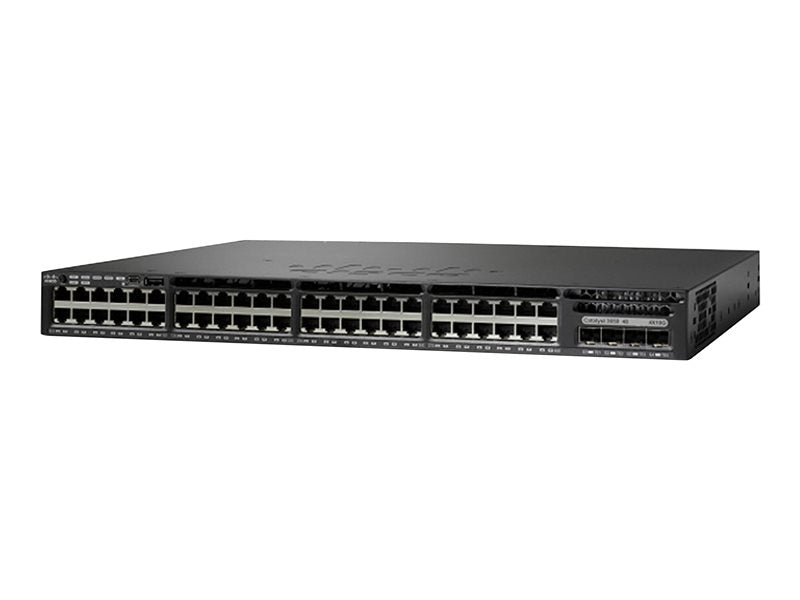 Cisco Catalyst 3650-48FD-S - Switch - L3 - Admin - 48 x 10/100/1000 (PoE+) + 2 x 10 Gigabit SFP+ - desktop, rail mountable - PoE+ (775W) (WS-C3650-48FD-S )