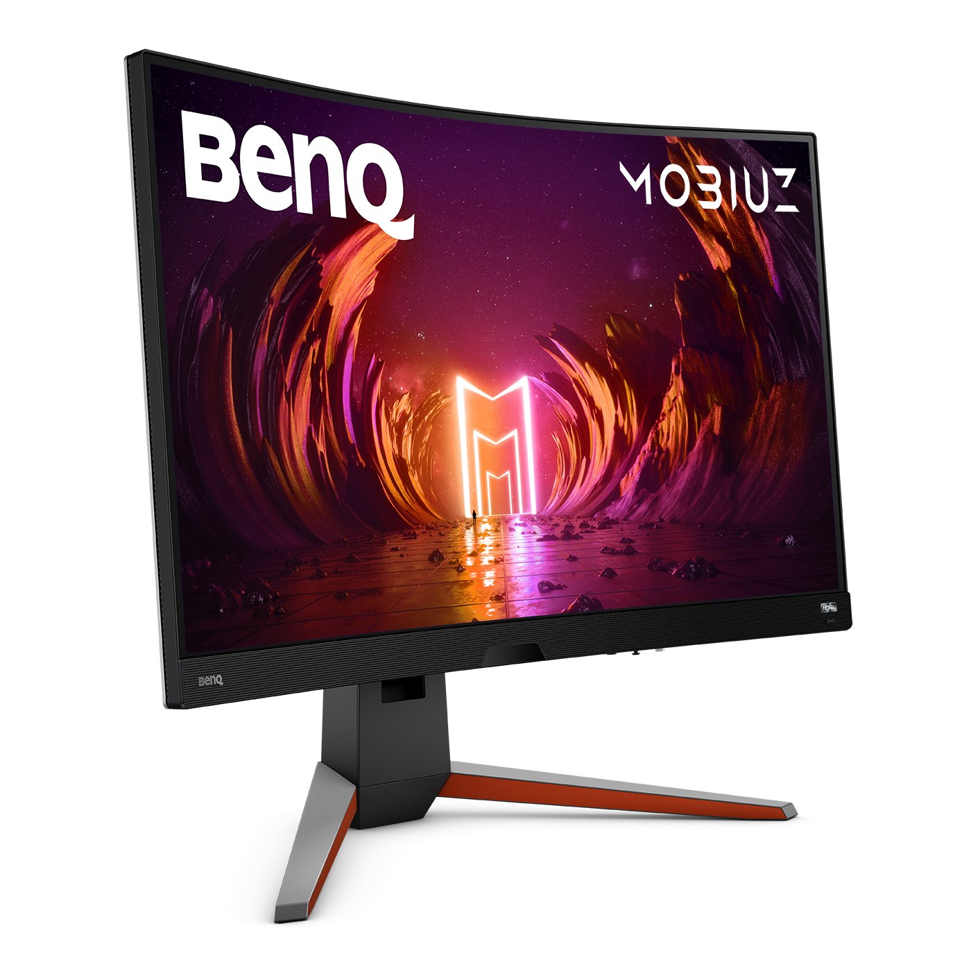 BenQ Mobiuz EX3210R - Monitor LED - curvo - 32" (31.5" visível) - 2560 x 1440 QHD @ 165 Hz - VA - 400 cd/m² - 2500:1 - DisplayHDR 400 - 1 ms - 2xHDMI, DisplayPort - altifalantes com subwoofer