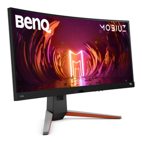 BenQ Mobiuz EX3415R - Monitor LCD - Curvo - 34" - 3440 x 1440 UWQHD @ 144Hz - IPS - 1000:1 - 1ms - 2xHDMI, DisplayPort - Gris