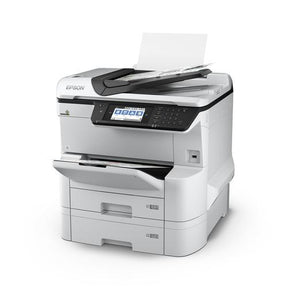 Epson WorkForce Pro WF-C8690DTWF - Impressora multi-funções - a cores - jacto de tinta - A3 (media) - até 22 ppm (cópia) - até 24 ppm (impressão) - 835 folhas - 33.6 Kbps - Gigabit LAN, host USB, NFC, USB 3.0, USB 2.0 host, Wi-Fi(ac)