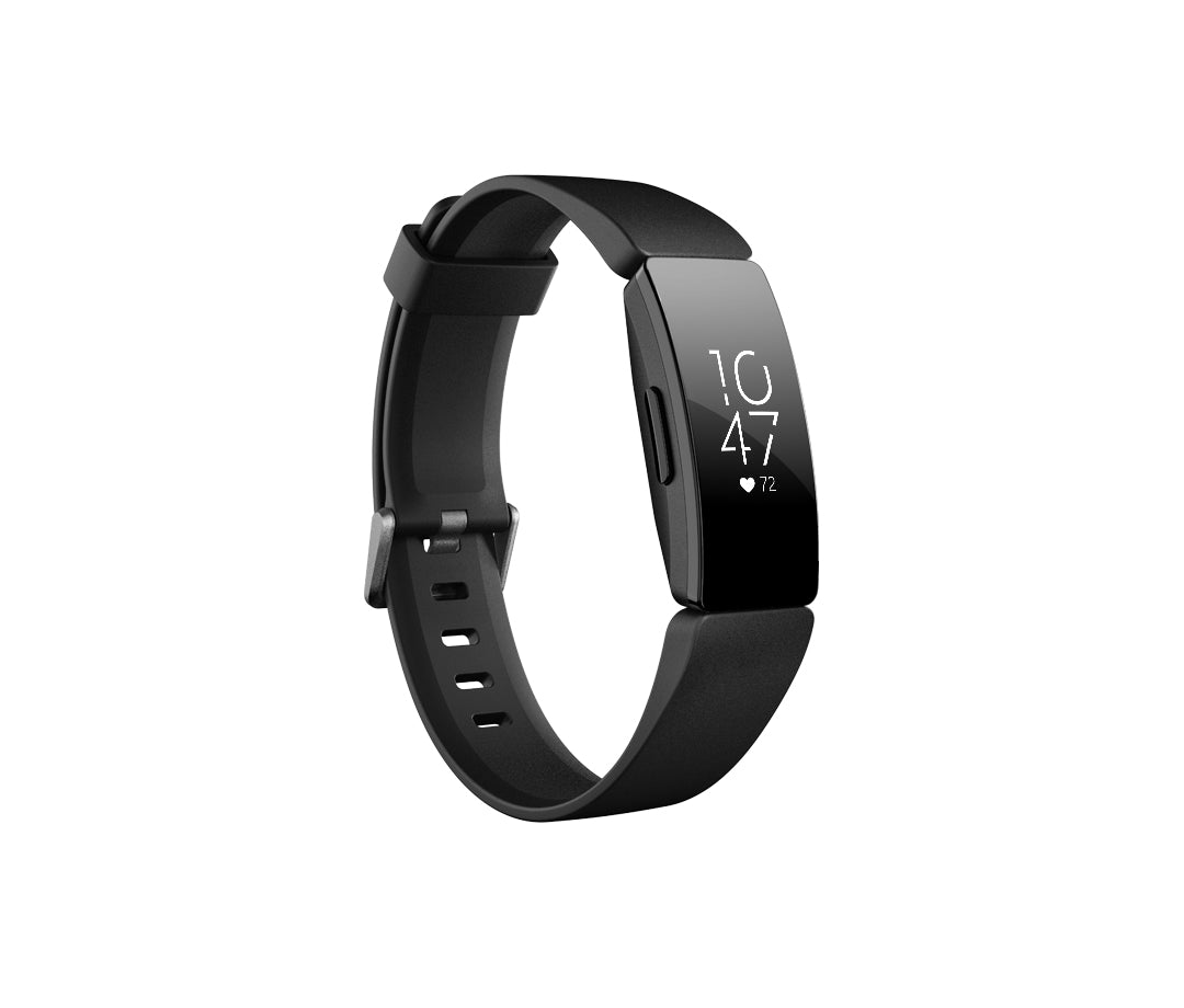 Fitbit Inspire HR - Preto - rastreador de actividade Com banda - silicone - preto - tamanho da banda: S/L - monocromático - Bluetooth - 20 g