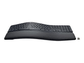 Logitech ERGO K860 Split Keyboard for Business - Teclado - Inalámbrico - Bluetooth LE - Alemán - Grafito