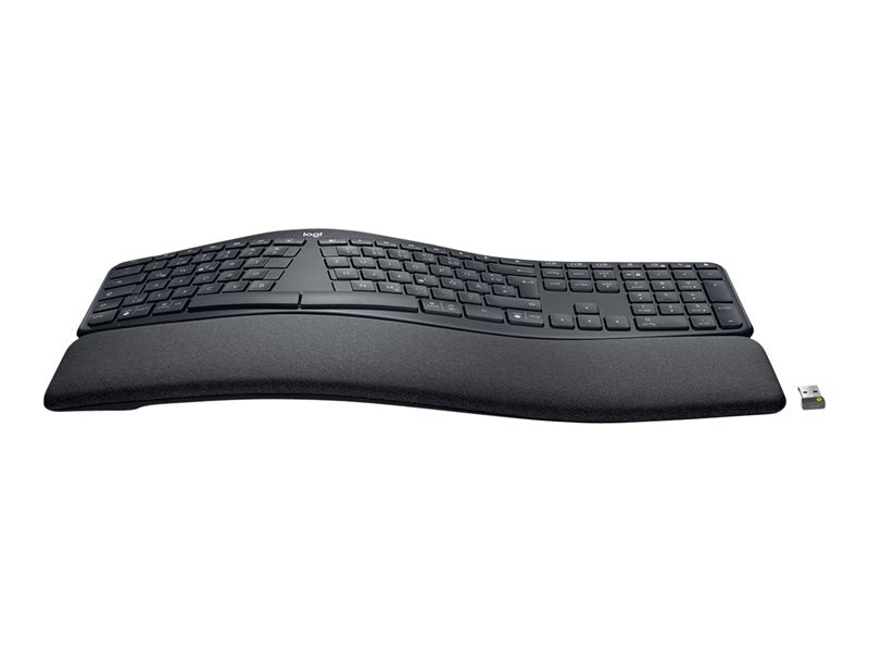 Logitech ERGO K860 Split Keyboard for Business - Teclado - sem fios - Bluetooth LE - Alemão - grafite