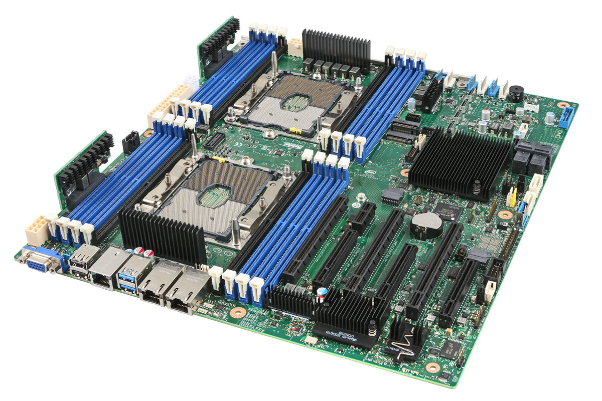 Intel Server Board S2600STBR - Placa base - SSI EEB - Socket P - Compatible con 2 CPU - Chipset C624 - USB 3.0 - 2 x 10 Gigabit LAN