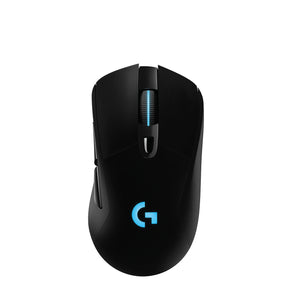 Ratón inalámbrico para juegos Logitech G703 LIGHTSPEED con sensor HERO 16K - Ratón - óptico - 6 botones - inalámbrico, con cable - USB, LIGHTSPEED - Receptor Logitech LIGHTSPEED