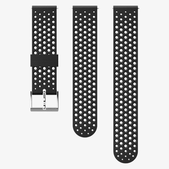 Suunto Athletic 1 - Smart watch watch strap - Small/Medium size - black, steel - for Suunto 3 Fitness