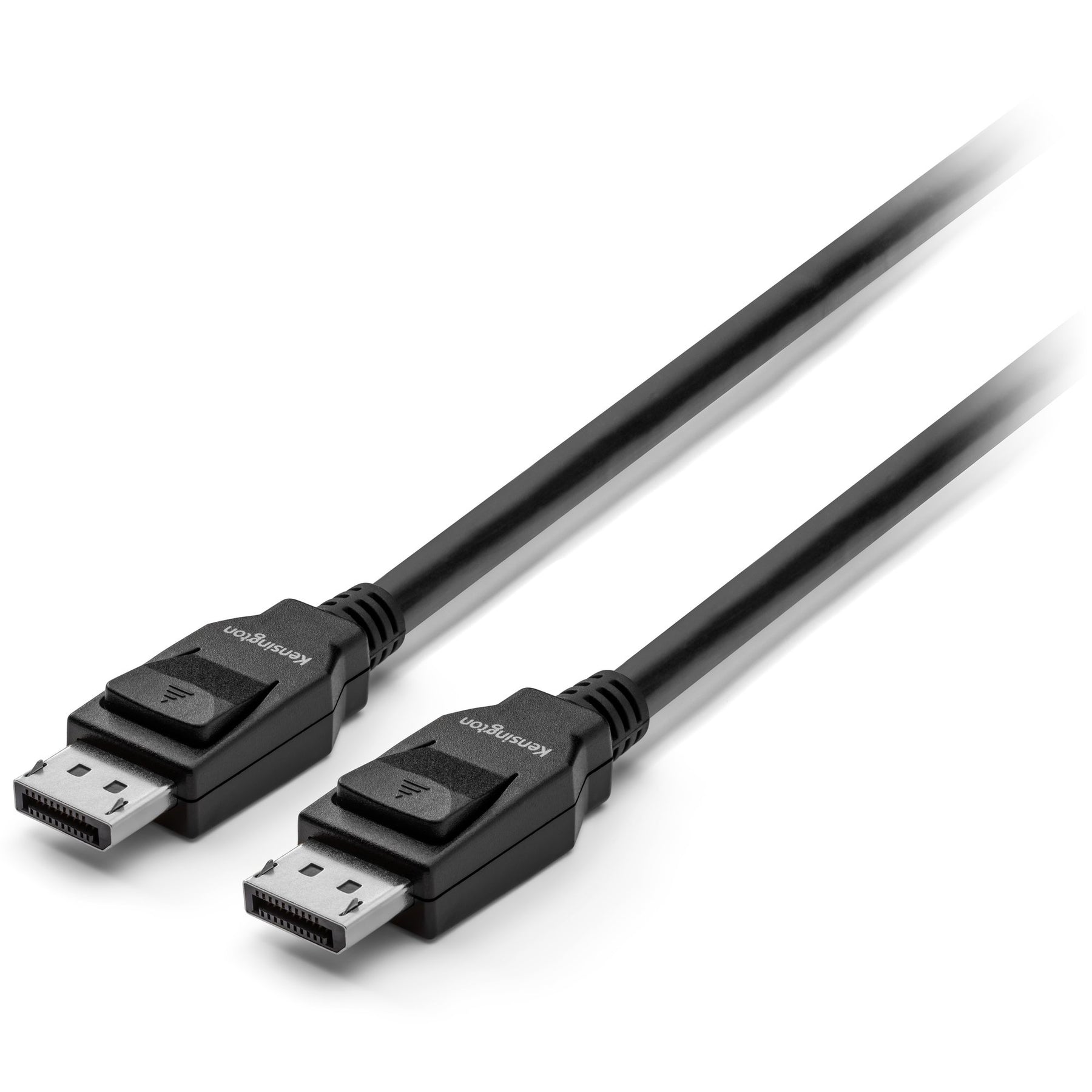 Cable DisplayPort 1.4 (M/M) Kensington, 6 pies - Cable DisplayPort - DisplayPort (M) bloqueado a DisplayPort (M) bloqueado - DisplayPort 1.4 - 6 pies - Compatibilidad con 8K - Negro