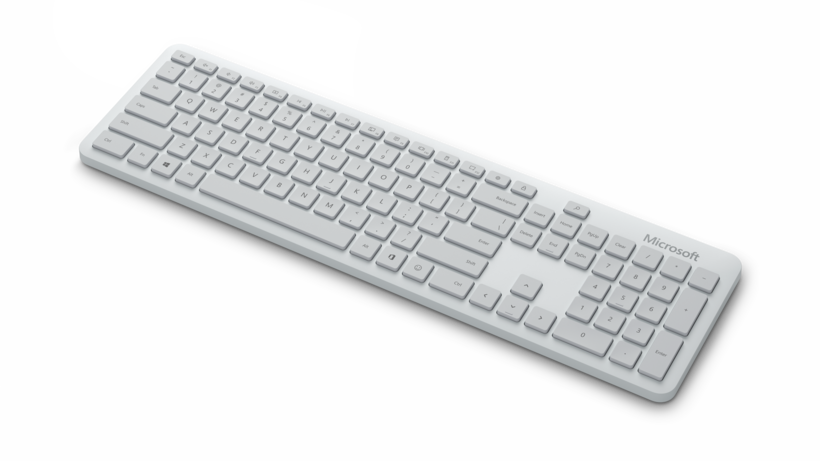 Microsoft Bluetooth Desktop - Conjunto de teclado e rato - sem fios - Bluetooth 4.0 - Português - Geleira