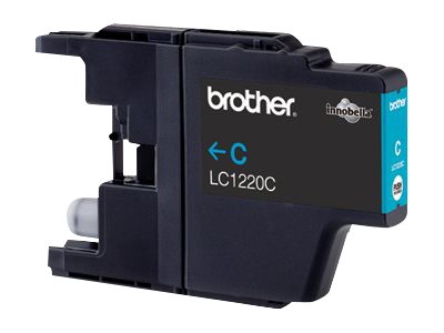 Brother LC1220C - Azul cyan - original - blister com alarme acústico / electromagnético - tinteiro - para Brother DCP-J525, DCP-J725, DCP-J925, MFC-J430, MFC-J625, MFC-J825, MyMio MFC-J825 (LC1220CBPDR)