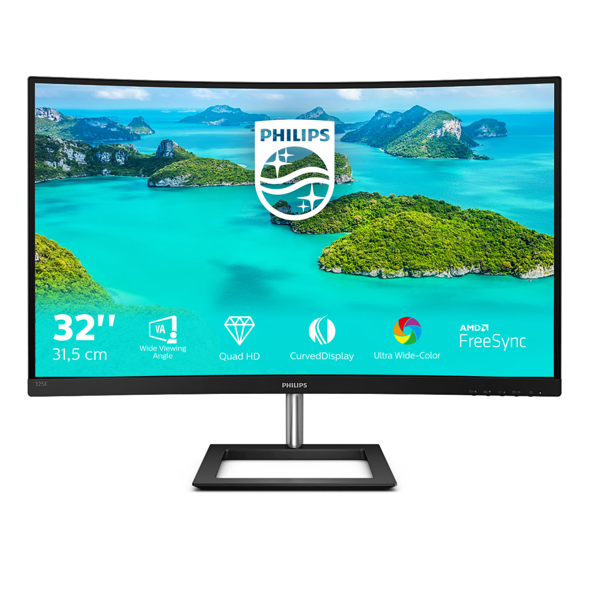 PHILIPS MONITOR LED 32 (31.5) CURVO QHD VGA HDMI DP 325E1C/00