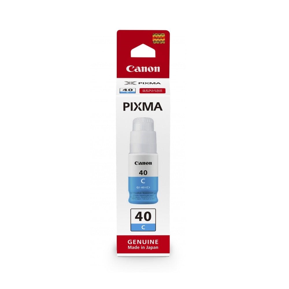 Canon GI 40 C - Azul cyan - original - recarga de tinta - para PIXMA G5040, G6040, G7040, GM2040, GM4040