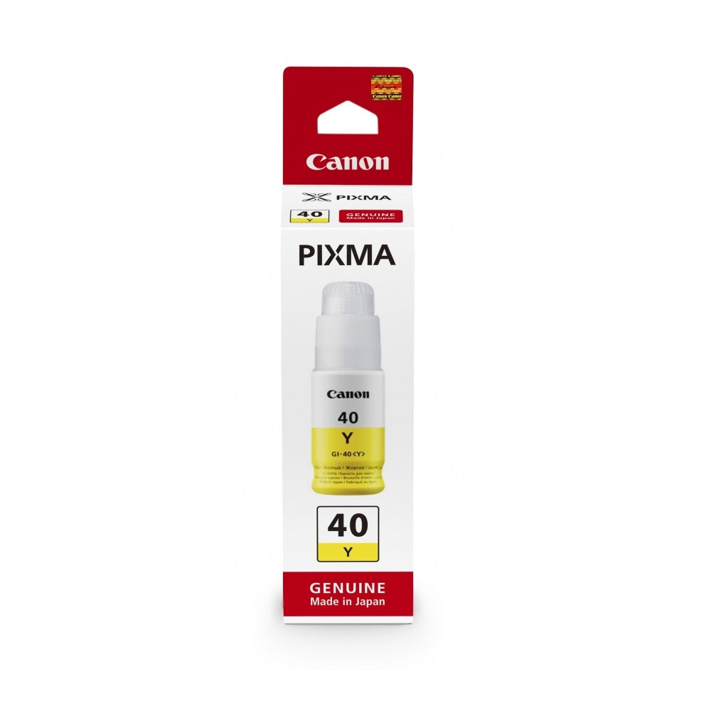 Canon GI 40 Y - Yellow - original - ink refill - for PIXMA G5040, G6040, G7040, GM2040, GM4040