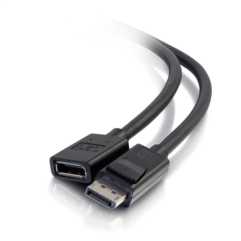 CABLE DE EXTENSIÓN DE DISPLAYPORT DE 3 PIES M/H NEGRO