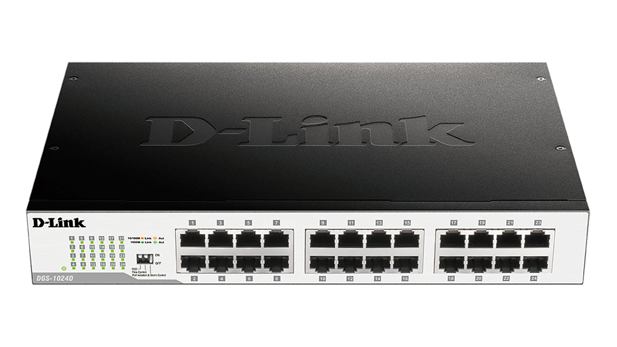 INTERRUPTOR D-LINK 24x1000 DE ESCRITORIO/MONTAJE EN RACK