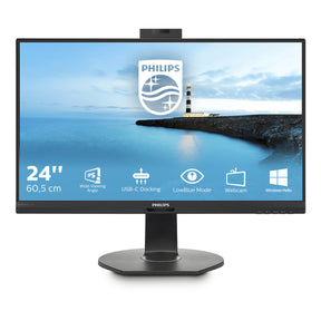 PHILIPS MONITOR IPS 24 (23.8) FHD HDMI DP USB-C DOCKING WEBCAM COLUNAS HAS