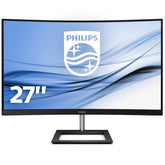 Philips E-line 271E1CA - Monitor LED - curvo - 27" - 1920 x 1080 Full HD (1080p) @ 75 Hz - VA - 250 cd/m² - 3000:1 - 4ms - HDMI, VGA - altavoces - negro texturizado