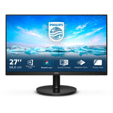 Philips V-line 272V8A - LED monitor - 27" - 1920 x 1080 Full HD (1080p) @ 75 Hz - IPS - 250 cd/m² - 1000:1 - 4ms - HDMI, VGA, DisplayPort - speakers - textured black