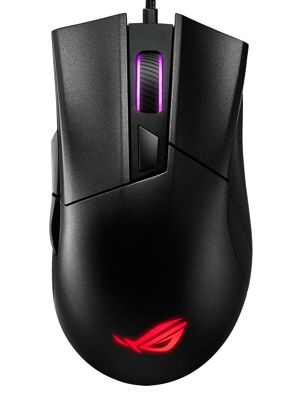 ASUS ROG Gladius II Core - Mouse - Right - Optical - Wired - USB - Black - for 15, ROG Strix G15, ROG Zephyrus Duo 15, ROG Zephyrus G14, TUF505, ZenBook 13, 14