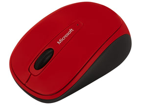 Microsoft Wireless Mobile Mouse 3500 - Limited Edition - mouse - right- and left-handed - optical - 3 buttons - wireless - 2.4 GHz - USB wireless receiver - bright flame red