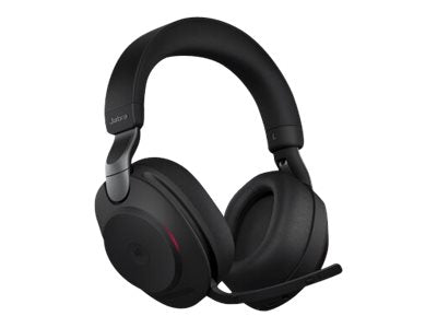 Jabra Evolve2 85 MS Stereo - Headphones - Full Size - Bluetooth - Wireless, With Cable - Active Noise Cancellation - 3.5mm Jack - Noise Isolation - Black - Certified for Teams