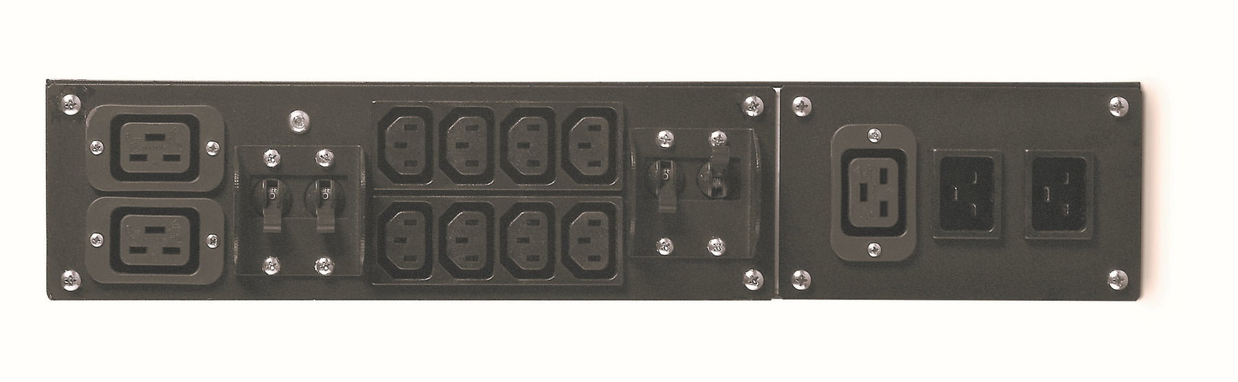 APC Service Bypass Panel - Bypass switch (rack mountable) - AC 230V - output connectors: 10 - 2U - 19" - black - for InfraStruXure Type A 4-12, Smart-UPS 3000, 3000R3IBX120, 3000RM X-93 , 5000