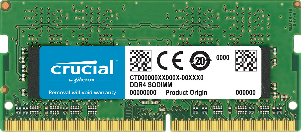 Crucial - DDR4 - module - 16 GB - 260-pin SO DIMM - 2666 MHz / PC4-21300 - CL19 - 1.2 V - unbuffered - no ECC - for Apple iMac (Early 2019), Mac mini (Late 2018)