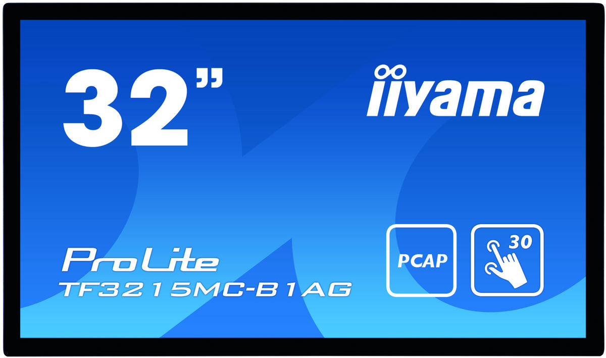iiyama ProLite TF3215MC-B1AG - Monitor LED - 31,5" - bisel abierto - pantalla táctil - 1920 x 1080 Full HD (1080p) @ 60 Hz - A-MVA3 - 500 cd/m² - 3000:1 - 8 ms - HDMI, VGA - negro