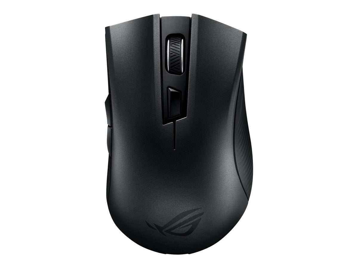 ASUS ROG Strix Carry - Mouse - Right - Optical - Wireless - 2.4GHz, Bluetooth 5.0 LE - USB Wireless Receiver - for 15, ROG Strix G15, ROG Zephyrus Duo 15, ROG Zephyrus G14, TUF505, ZenBook 13, 14