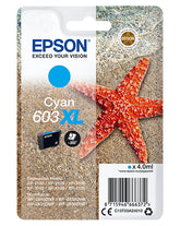 Epson 603XL - 4 ml - XL - azul cian - original - blister - cartucho de tinta - para Expression Home XP-2150, 2155, 3150, 3155, 4150, 4155, WorkForce WF-2820, 2840, 2845, 2870