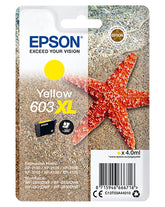 Epson 603XL - 4 ml - XL - yellow - original - blister - ink cartridge - for Expression Home XP-2150, 2155, 3150, 3155, 4150, 4155, WorkForce WF-2820, 2840, 2845, 2870