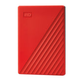 WD My Passport WDBYVG0020BRD - Hard drive - encrypted - 2 TB - external (portable) - USB 3.2 Gen 1 - 256-bit AES - red