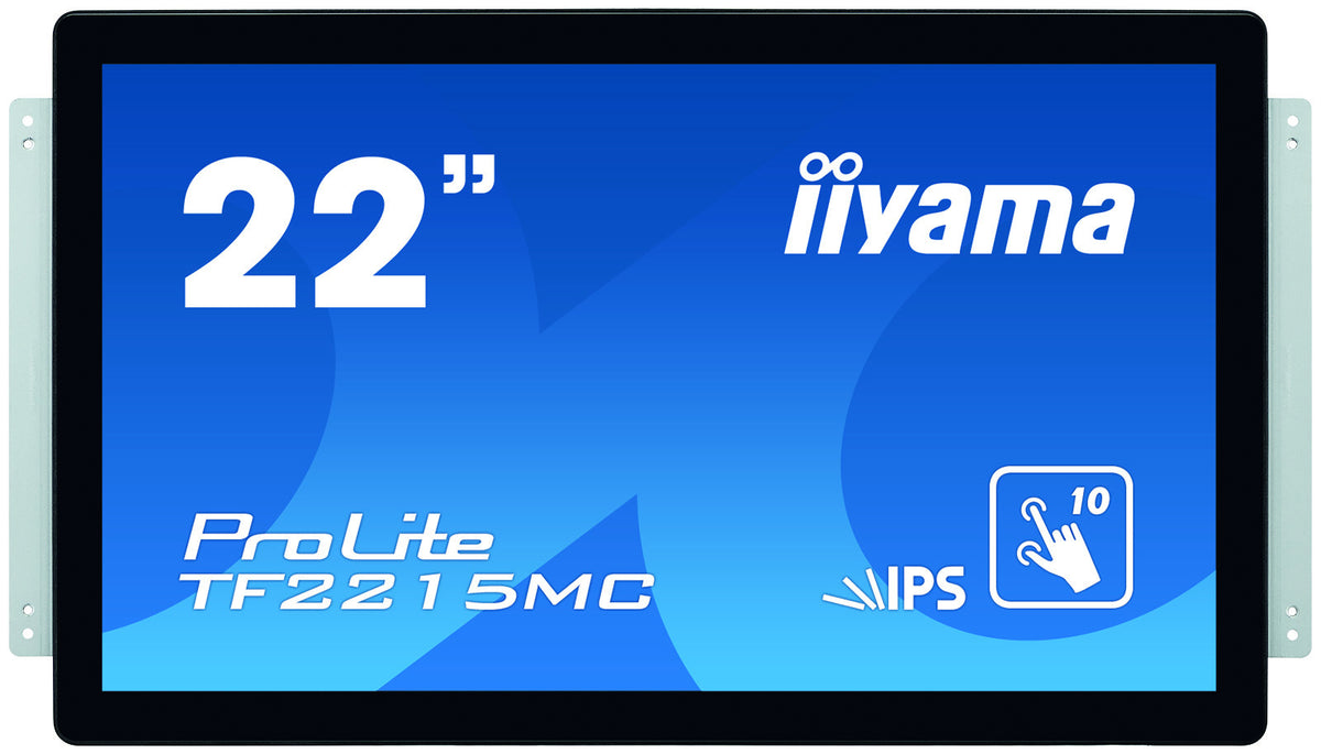 iiyama ProLite TF2215MC-B2 - Monitor LED - 22" (21.5" visível) - moldura aberta - ecrã de toque - 1920 x 1080 Full HD (1080p) @ 60 Hz - IPS - 350 cd/m² - 1000:1 - 14 ms - HDMI, VGA, DisplayPort - preto