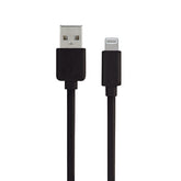 MOOOV FLAT LIGHTNING CABLE MFI BLACK 3MT