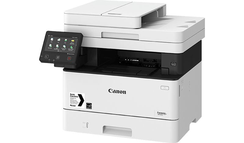 Canon i-SENSYS MF449x - Impressora multi-funções - P/B - laser - A4 (210 x 297 mm), Legal (216 x 356 mm) (original) - A4/Legal (media) - até 38 ppm (cópia) - até 38 ppm (impressão) - 350 folhas - 33.6 Kbps - USB 2.0, Gigabit LAN, Wi-Fi(n)