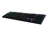 Logitech G915 LIGHTSPEED Wireless RGB Mechanical Gaming Keyboard - GL Tactile - Teclado - iluminado - Bluetooth, LIGHTSPEED - Nórdico - interruptor: GL Tactile - preto