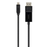 Belkin - DisplayPort - Cable USB-C (M) a DisplayPort (M) - 1,8 m - Soporte 4K - Negro