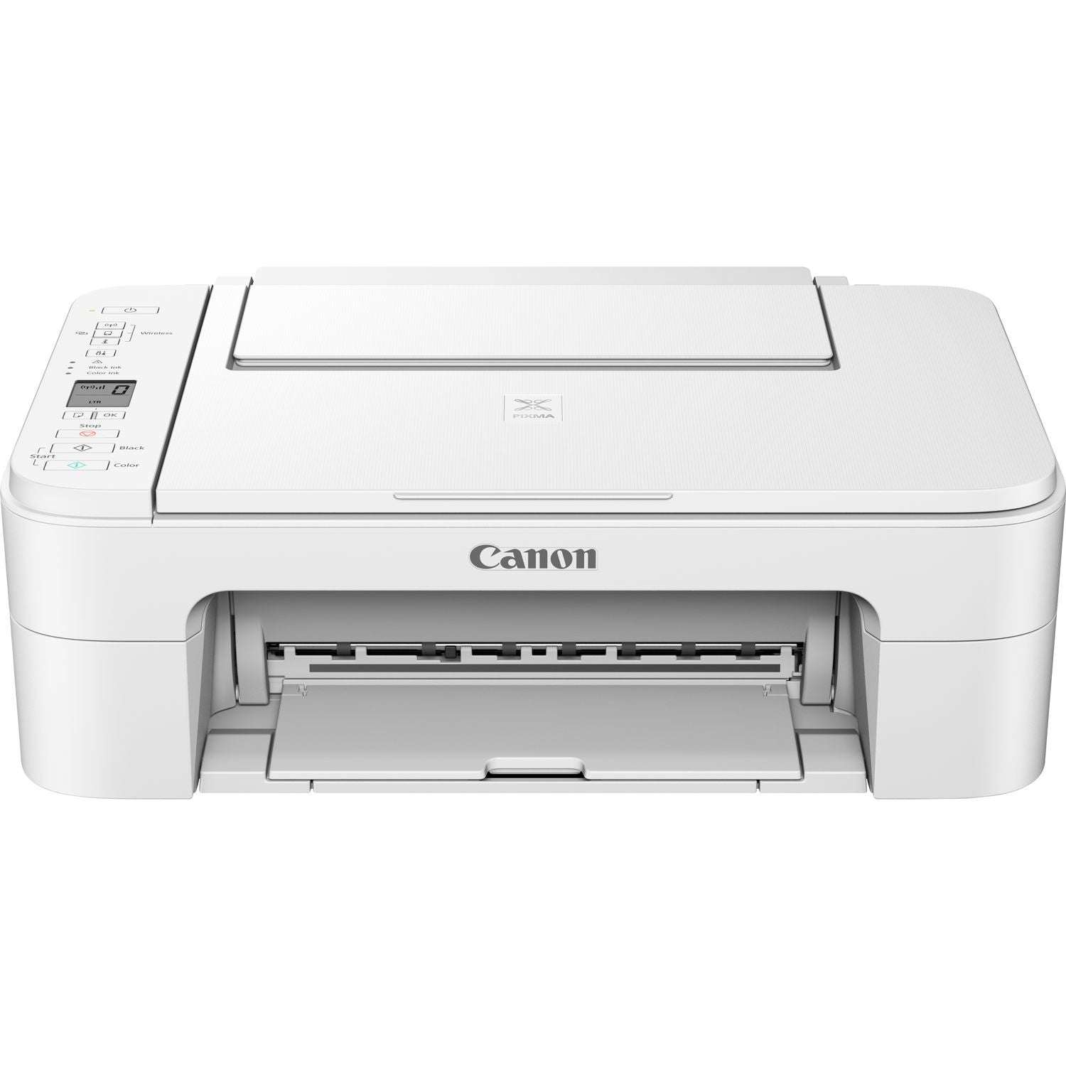 Canon PIXMA TS3351 - Impressora multi-funções - a cores - jacto de tinta - 216 x 297 mm (original) - A4/Legal (media) - até 7.7 ipm (impressão) - 60 folhas - USB 2.0, Wi-Fi(n) - branco