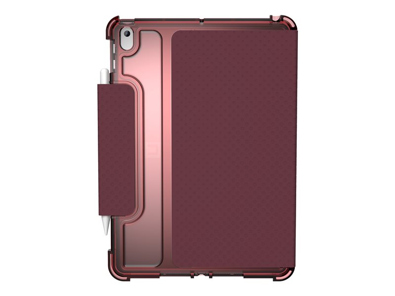 [U] Case for iPad 10.2-in (9/8/7 Gen, 2021/2020/2019) - Lucent Aubergine/Dusty Rose - Tablet Flip Cover - Aubergine, Powdery Pink - 10.2" - for Apple 10.2-inch iPad (7th generation, 8th generation)