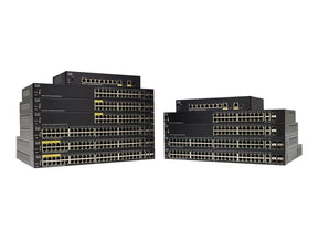 Cisco Small Business SF350-24MP - Switch - L3 - Admin - 24 x 10/100 (PoE+) + 2 x Gigabit SFP combo + 2 x Gigabit SFP - montaje en riel - PoE+ (375 W) (SF350-24MP-K9-EU)