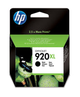 HP 920XL - Alto rendimiento - negro - original - cartucho de tinta - para Officejet 6000, 6000 E609a, 6500, 6500 E709a, 6500A, 6500A E710a, 7000 E809a, 7500A