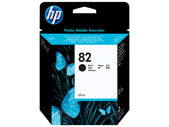 HP 82 - 69 ml - negro - original - DesignJet - cartucho de tinta - para DesignJet 111, 510, 510ps