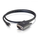 C2G 6ft Mini DisplayPort Male to VGA Male Active Adapter Cable - Black - Conversor de vídeo - Mini DisplayPort - VGA - preto