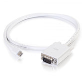 Cable adaptador activo C2G Mini DisplayPort macho a VGA macho de 3 pies - Blanco - Convertidor de video - Mini DisplayPort - VGA - Blanco