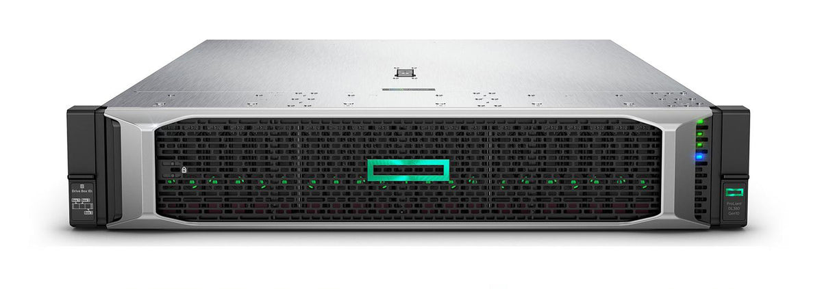 HPE ProLiant DL380 Gen10 - Server - rack mountable - 2U - 2-way - 1 x Xeon Silver 4210 / 2.2 GHz - RAM 32 GB - SATA - hot-swap 2.5" bay(s) - no HDD - GigE - monitor: none