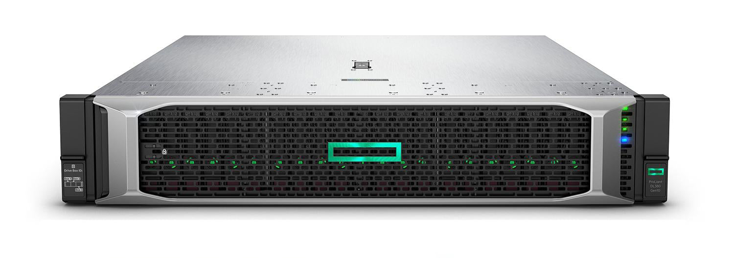 HPE ProLiant DL380 Gen10 - Servidor - montável em bastidor - 2U - 2-way - 1 x Xeon Silver 4210 / 2.2 GHz - RAM 32 GB - SATA - hot-swap (permuta) 2.5" compartimento(s) - sem HDD - GigE - monitor: nenhum